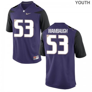 University of Washington Jake Wambaugh Jersey Youth Medium Youth(Kids) Purple Limited