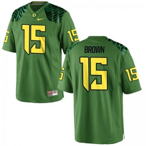Jalen Brown Limited Jersey For Men Player University of Oregon Apple Green Jersey