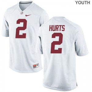 Limited Jalen Hurts Jersey Youth Small Alabama Crimson Tide For Kids White