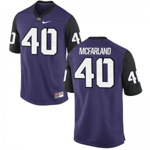 James McFarland Mens Purple Black Jerseys Limited Texas Christian