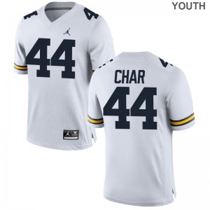 Jared Char Youth Jerseys Large Limited Wolverines - Jordan White