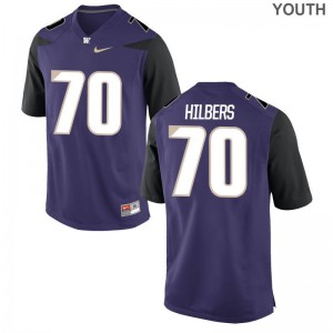 University of Washington Jared Hilbers Jersey Youth XL Limited Kids Purple
