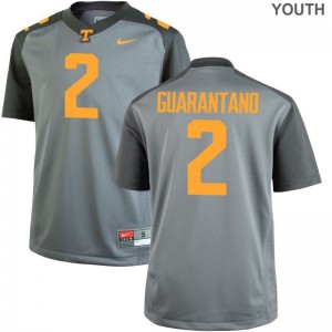 Tennessee Vols Limited Gray For Kids Jarrett Guarantano Jersey S-XL