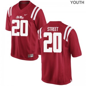 Ole Miss Jarrion Street For Kids Limited Jerseys Youth Large - Red