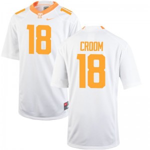 Limited Jason Croom Jersey Youth Medium Tennessee For Kids - White