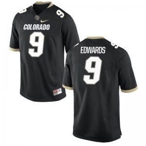 Men Limited University of Colorado Jerseys 2XL of Javier Edwards - Black