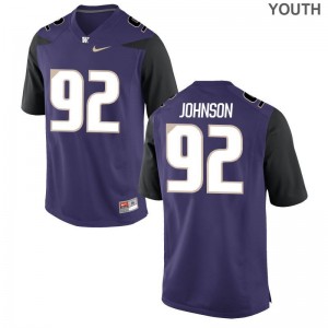 UW Jersey Youth X Large Jaylen Johnson Youth(Kids) Limited - Purple
