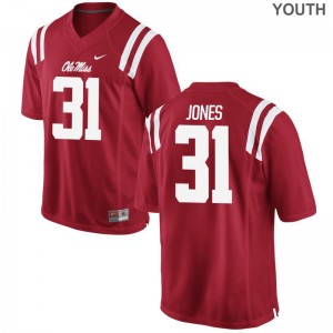 Jaylon Jones University of Mississippi Jerseys Small Limited Kids Jerseys Small - Red