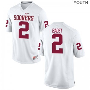 OU Sooners Jeff Badet Jersey Youth Large Limited Youth(Kids) White