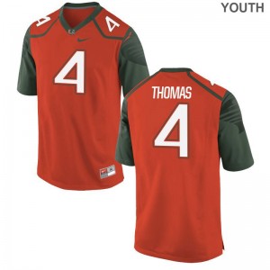 Miami Jersey Youth Small of Jeff Thomas Limited For Kids - Orange