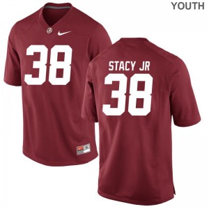 Jeffery Stacy Jr. Youth Jerseys Medium Limited Red Bama