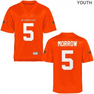 Jerel Morrow For Kids Jerseys Youth XL OSU Cowboys Limited Orange