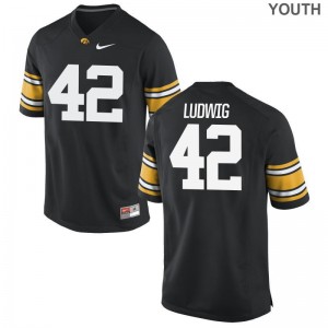 Iowa Hawkeyes Joe Ludwig Limited Youth(Kids) Jersey S-XL - Black