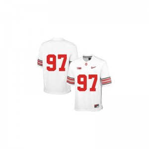 Limited Joey Bosa Jerseys XX Large Ohio State Mens - White Diamond Quest Patch