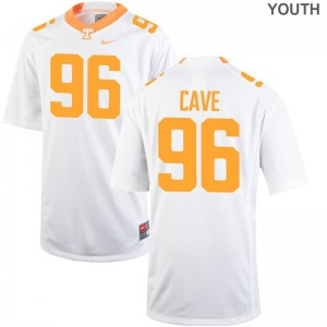 Limited Tennessee Joey Cave Youth(Kids) White Jersey Youth Small
