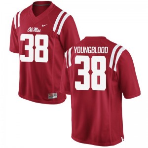 Red John Youngblood Jerseys Mens Small Ole Miss Limited For Men