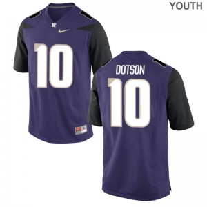 Washington Jomon Dotson Jersey Youth Large Limited Purple For Kids