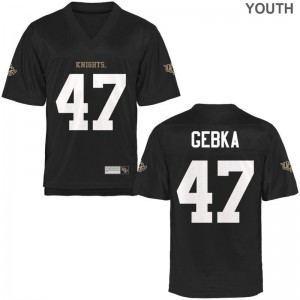 Jonathan Gebka Knights Youth Jerseys Black University Limited Jerseys