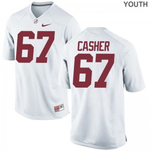 Josh Casher Bama Jerseys Large Limited White For Kids