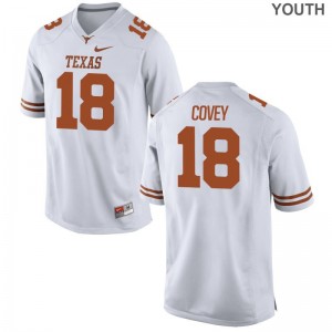 University of Texas Jersey Medium of Josh Covey For Kids Limited - White