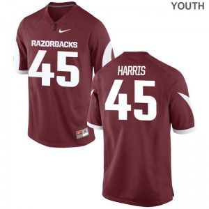 Arkansas Razorbacks Limited Youth Cardinal Josh Harris Jerseys Youth Medium