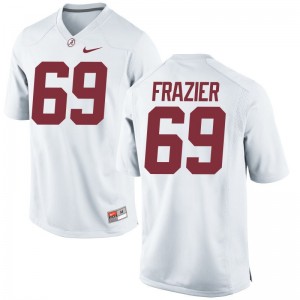Alabama Crimson Tide Jerseys Joshua Frazier For Men Limited - White