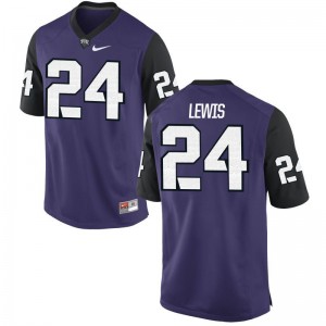 Julius Lewis For Men Horned Frogs Jersey Purple Black Limited Official Jersey