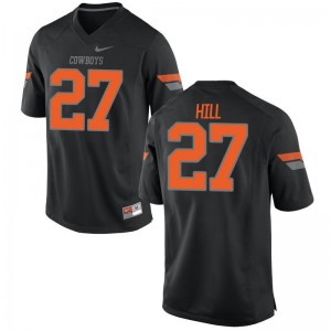 Justice Hill Oklahoma State For Kids Jerseys Black Official Limited Jerseys