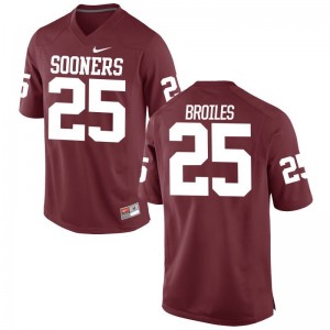 Justin Broiles For Men Jersey OU Sooners Limited - Crimson