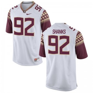 Florida State Football Justin Shanks Limited Jerseys White Youth