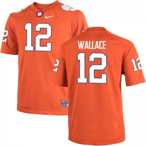 K'Von Wallace For Men Clemson Tigers Jerseys Orange Limited Jerseys