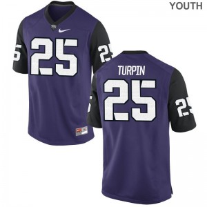 KaVontae Turpin Youth Horned Frogs Jersey Purple Black Limited Jersey
