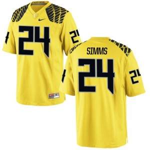 Keith Simms Men Jerseys XXX Large Gold Oregon Limited