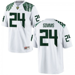 Keith Simms Mens Jersey X Large Limited Oregon Ducks White