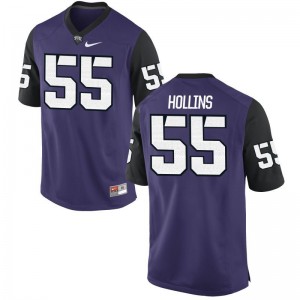 Limited For Men Horned Frogs Jerseys Men XL of Kellton Hollins - Purple Black