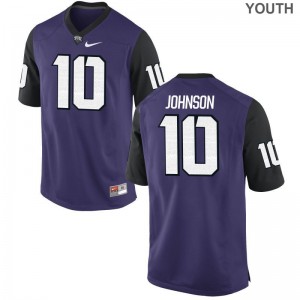Texas Christian University Limited Kerry Johnson Youth Purple Black Jersey XL