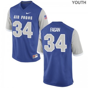 Air Force Falcons For Kids Limited Kevin Fagan Jersey Youth Small - Royal