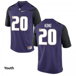 UW Huskies Limited Youth Purple Kevin King Jersey Small