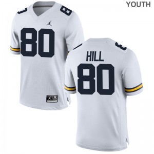 Khalid Hill For Kids Jersey Youth XL Wolverines Limited - Jordan White