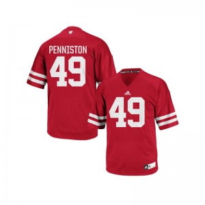 University of Wisconsin Authentic Kyle Penniston For Men Red Jerseys Mens Small