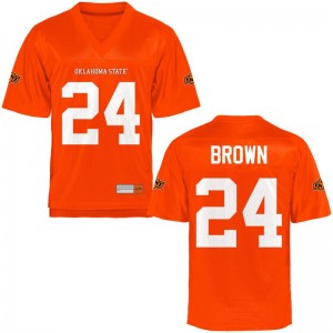 La'Darren Brown OSU Cowboys Jersey Limited For Men - Orange