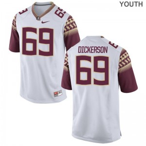 Florida State Landon Dickerson For Kids Limited Jerseys White
