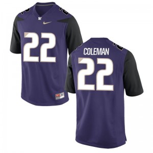 Lavon Coleman University of Washington Jerseys Large Men Limited Jerseys Large - Purple
