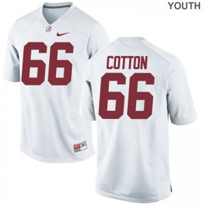 Alabama Youth White Limited Lester Cotton Jerseys S-XL