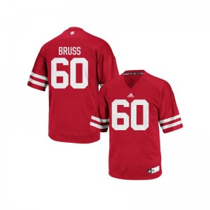 Wisconsin Jersey X Large Logan Bruss Mens Authentic - Red