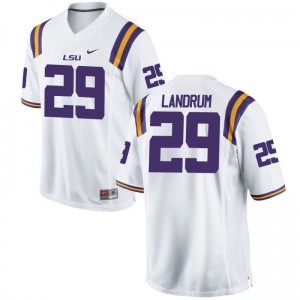 Tigers Louis Landrum Jersey Mens Limited Jersey - White