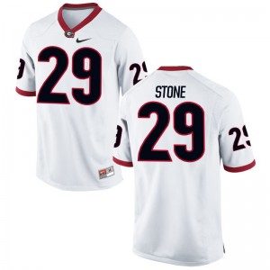 Lucas Stone For Men Jerseys Mens Small White UGA Limited