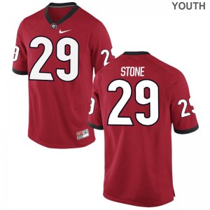 UGA Bulldogs Lucas Stone Jerseys Large Red Youth(Kids) Limited