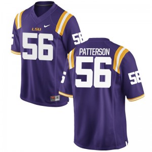 M.J. Patterson LSU Jerseys For Men Limited Purple Player