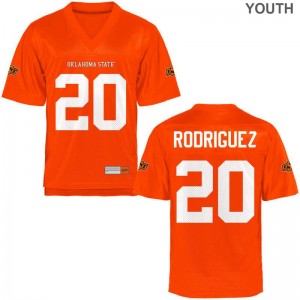 Kids Malcolm Rodriguez Jerseys Official Orange Limited OK State Jerseys